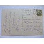 Nasale k. Kluczbork, kościół, szkoła, sklep, 1932