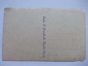 Byczyna, Pitschen, house construction, private card, ca. 1920