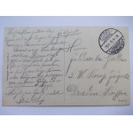 Koźle, Cosel, port, barka dźwigi, 1915