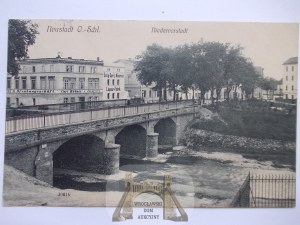 Prudnik, Neustadt, bridge, Lower Suburb, 1910