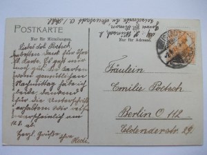 Czyżowice near Prudnik, street, inn, school, 1907