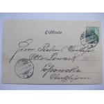 Nysa, Neisse, Rynek, ramka,1902