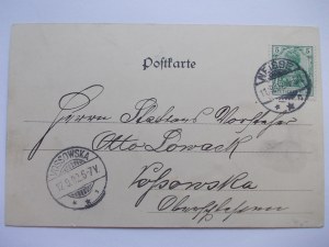 Nysa, Neisse, Market Square, frame,1902