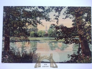 Nysa, Neisse, city park, ca. 1915