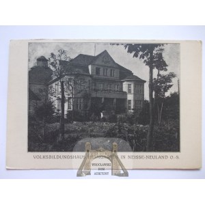 Nysa, Neisse, Neuland, szkoła, ok. 1920