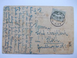 Przychód k. Korfantów, Nysa, mini-card, 1921