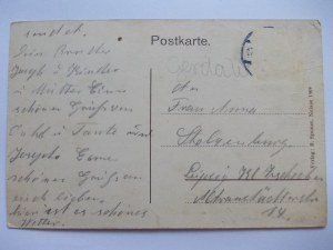 Jasienica Dolna near Nysa, panorama, store, ca. 1910