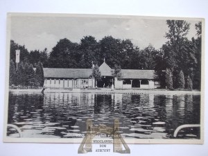 Paczków, Patschkau, swimming pool, circa 1940.