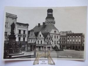 Otmuchow, Ottmachau, Market Square, circa 1940.