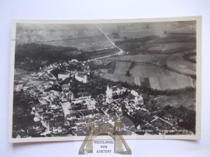 Otmuchow, Ottmachau, aerial panorama, ca. 1940.