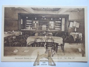 Wrocław, Breslau, Green Ship restaurant, 1924