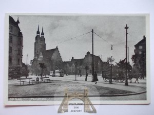 Breslau, Breslau, Legnicka Street, church, circa 1940.
