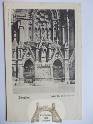Breslau, Breslau, Lutheran Church, portal, ca. 1900.