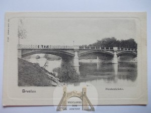 Wrocław, Breslau, Szczytnicki bridge, ca. 1900