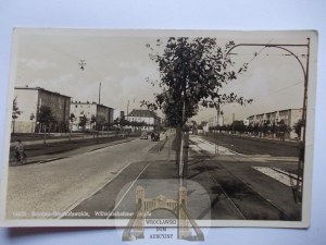 Wroclaw, Breslau, Biskupin, Olszewski street, ca. 1936