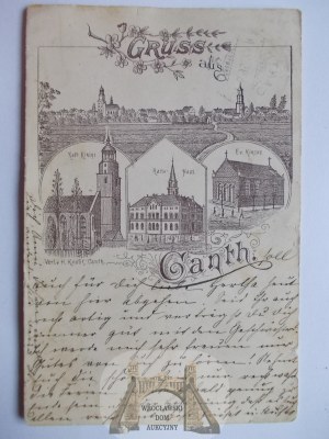 Kąty Wrocławskie, Canth, vorlaufer, ca. 1892 (mailed 1895)
