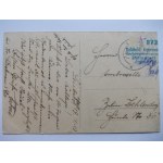 Lubiąż, Leubus, Odra, holownik i barki, 1943