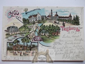 Trzebnica, Trebnitz, lithograph, 1900