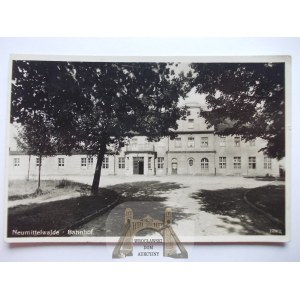 Międzybórz, Neumittelwalde, dworzec, 1938