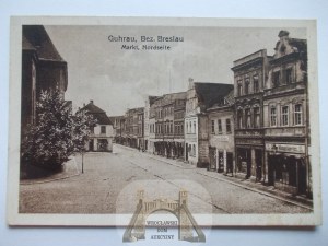 Mountain, Guhrau, Market, mini-card, circa 1920 (mailed 1943).