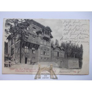 Wałbrzych, Waldenburg, Podgórze, Etabllissement Kaiser Friedrichshoh, 1908