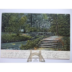 Książ, Furstenstein, Świebodzice, Przełom Pełcznicy, mostek, 1904