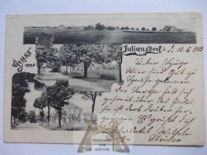 Stary Julianow near Walbrzych, beautiful gruss, 1903