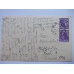 Boguszów Gorce, Gottesberg, panorama, ok. 1940 (wysłana w 1948 r.)