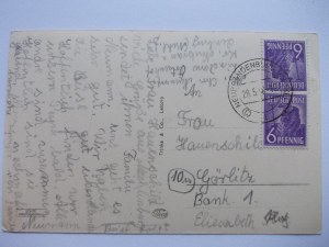Boguszów Gorce, Gottesberg, panorama, ca. 1940 (mailed 1948).
