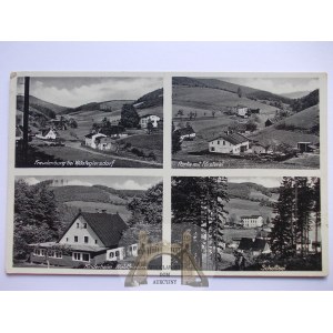 Głuszyca, Wustegiersdorf, Ustronie, Freudenburg, 4 widoki, ok. 1940