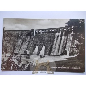 Zagórze Śląskie, zapora wodna, ok. 1930
