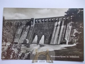 Zagórze Śląskie, water dam, circa 1930.