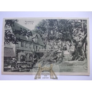 Zagórze Śląskie, zamek Grodno, budynek bramny, ok. 1920
