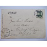 Strzegom, Striegau, wnętrze kościoła, 1900