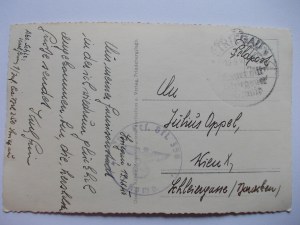 Strzegom, Striegau, street, army march, 1940