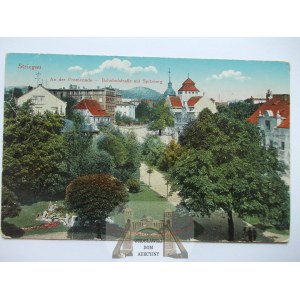 Strzegom, Striegau, Promenada, 1924