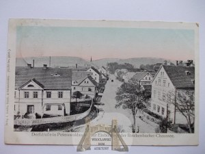Pieszyce, Peterswaldau, street, 1911