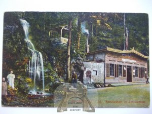 Zloty Stok, Reichenstein, restaurant im Schlackeltal, 1914