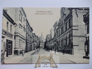 Ziębice, Munsterberg, Dworcowa Street, 1915
