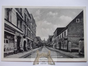 Ziębice, Munsterberg, Dworcowa Street, 1943