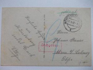 Ziębice, Munsterberg, Dworcowa Street, 1943