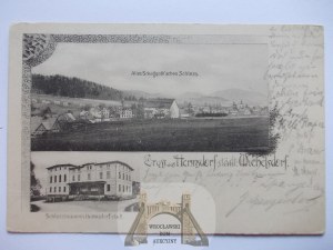 Jarkowice near Lubawka, Kamienna Góra, palace, brewery, 1908