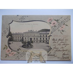 Lubawka, Liebau, dworzec, 1903