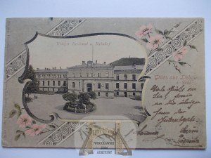 Lubawka, Liebau, train station, 1903