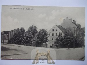 Legnica, Liegnitz, People's School No. IV, circa 1920.