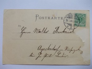 Legnica, Liegnitz, post office, 1899