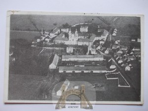 Legnickie Pole, Wahlstatt, aerial panorama, 1928