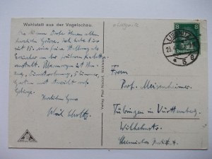 Legnickie Pole, Wahlstatt, aerial panorama, 1928