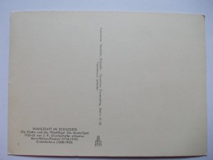 Legnickie Pole, Wahlstatt, church, circa 1930.