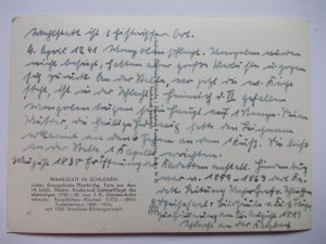 Legnickie Pole, Wahlstatt, church, circa 1930.
